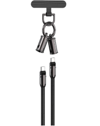 Devia 2in1 Lanyard 60W USB-C - USB-C Кабель 1.2m