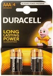 Duracell AAA MN2400 Alkaline LR03 1.5V Батарейки MN2400 4шт