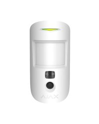 Ajax MotionCam Датчик движения 12 м / До 5 фото / Защита от животных до 20 кг (Белый)