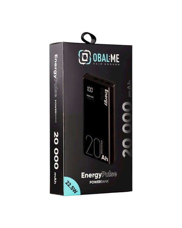 OBAL:ME EnergyPulse Powerbank 20000mAh 22.5W Портативный аккумулятор / чёрный