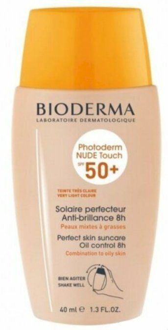 Обложка книги «Bioderma Photoderm Nude Touch Perfect Skin SPF 50+ Light Colour Лосьон 40 ml»