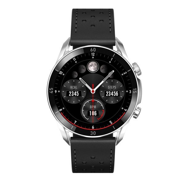 Garett Smartwatch V10 Leather / AMOLED / Bluetooth / IP68 / Backlit display / Sports modes Умные часы