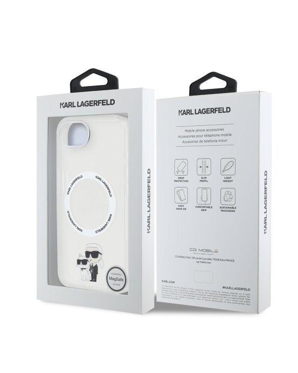Karl Lagerfeld IML Karl and Choupette MagSafe Case Чехол для Apple iPhone 16e