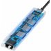 Baseus CAHUB-J0G 6 in 1 Приставка для MacBook / 1 x HDMI / 3 x USB 3.0 / USB-C / RJ45 / PD