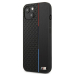BMW Коллекция M BMHCP13STRTBK Back Case Кожанный Чехол для телефона Apple iPhone 13 Mini Черный