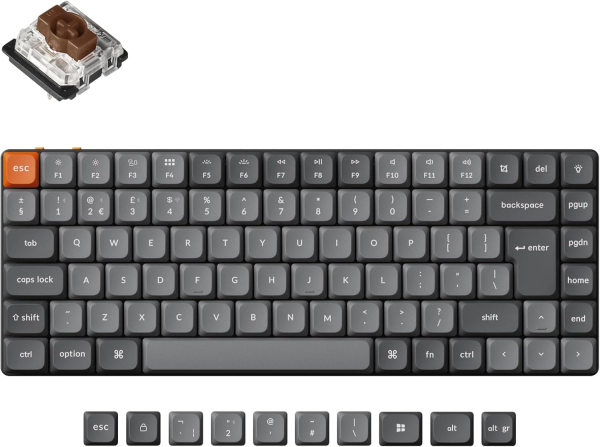 Keychron K3 Max 75% Беспроводная Механическая клавиатура RGB / Brown Switch