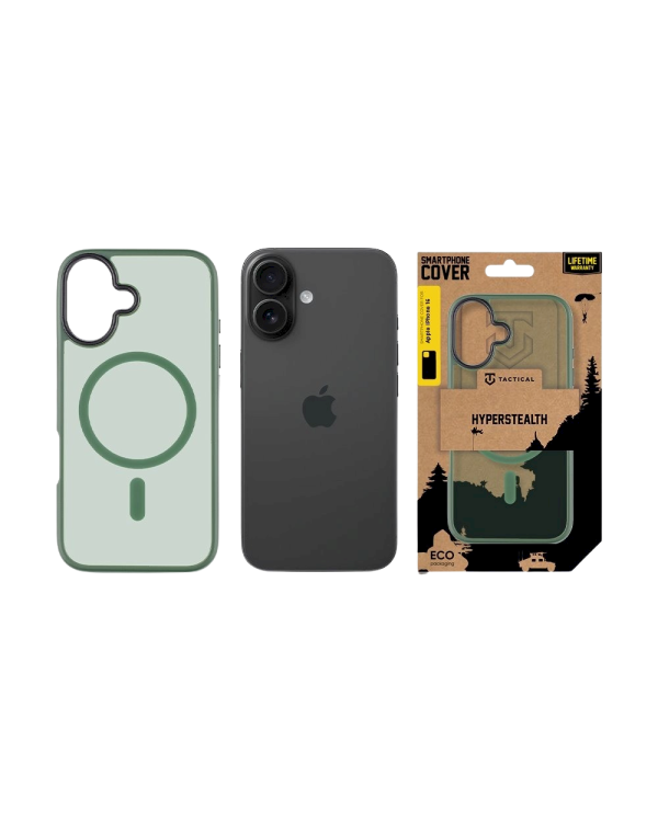 Дополнительное изображение книги «Tactical MagForce Hyperstealth Cover Защитный чехол для iPhone 16 / лесной зелёный»