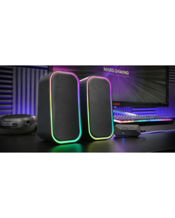 Mars Gaming MSOM USB DSP Стерео система для ПК 20W / RGB / Bluetooth 5.3