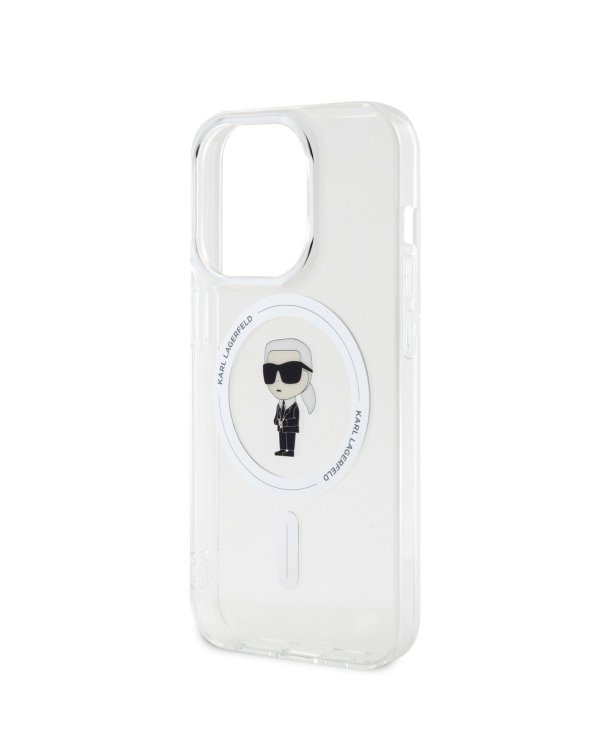 Karl Lagerfeld IML Ikonik MagSafe Case Защитный чехол для iPhone 15 Pro / прозрачный