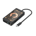 Qualo QTPB5-HUB-18 HUB 9 in 1 USB-C / 2x USB-A / RJ-45 / VGA / D-Sub / HDMI / 3.5mm Jack