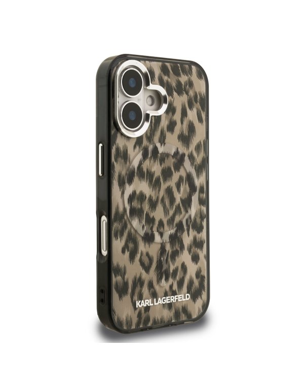 Karl Lagerfeld IML Leopard MagSafe Case Чехол для Apple iPhone 16