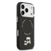 Karl Lagerfeld PU Karl and Choupette Heads Pins MagSafe Защитный чехол для iPhone 17 Pro / чёрный