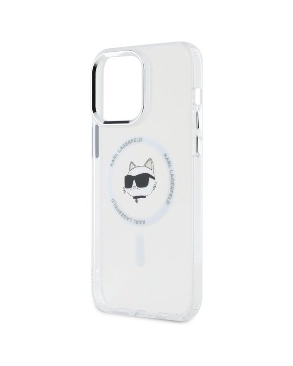 Karl Lagerfeld KLHMP13XHLSCHH IML Metal Choupette Head Чехол для Apple iPhone 13 Pro Max