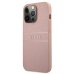 Guess GUHCP13XPSASBPI Saffiano Stripe Back Case Чехол для Apple iPhone 13 Pro Max Rose