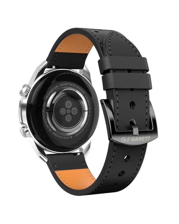 Garett Smartwatch V10 Leather / AMOLED / Bluetooth / IP68 / Backlit display / Sports modes Умные часы