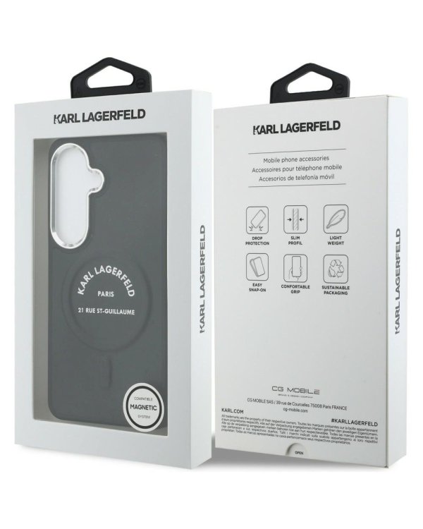 Karl Lagerfeld PU RSG Logo Magnetic Case Чехол для Samsung Galaxy S26