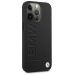 BMW BMHCP13LSLLBK Back Case Кожанный Чехол для телефона Apple iPhone 13 / 13 Pro Черный
