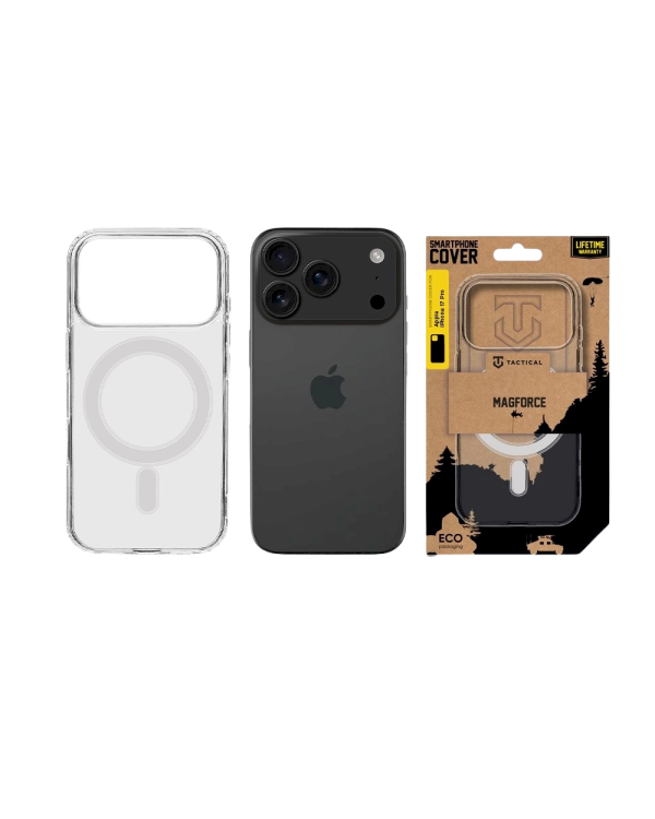 Tactical MagForce Cover Защитный чехол для Apple iPhone 17 Pro / прозрачный