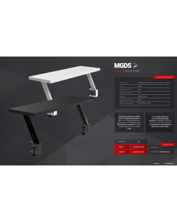 Mars Gaming MGDS Подставка для монитора 60x20см