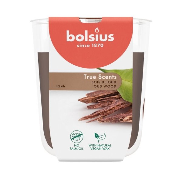 Bolsius True Scents Ароматическая Свеча 80x73mm Oud Wood