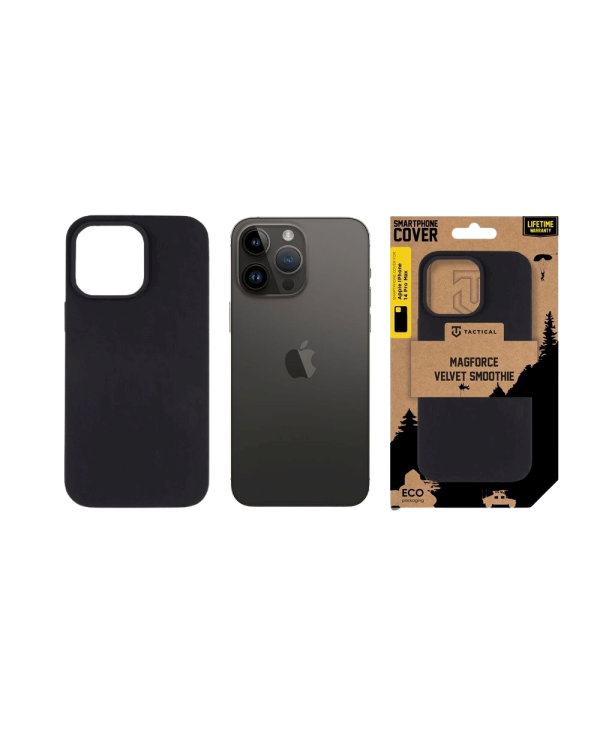 Tactical MagForce Velvet Smoothie Cover Защитный чехол для Apple iPhone 14 Pro Max / асфальтовый