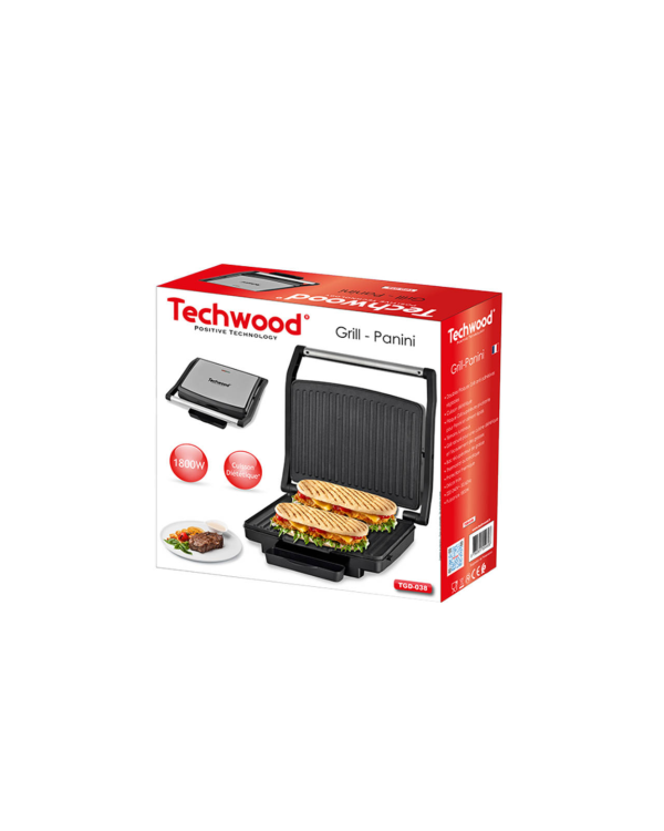 Дополнительное изображение книги «Techwood TGD-038 Электрический Гриль 1800 W»