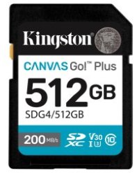 Kingston Canvas Go Plus Gen4 SDXC Карта Памяти 512GB