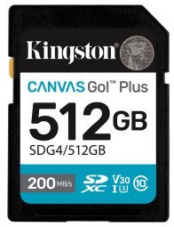 Kingston Canvas Go Plus Gen4 SDXC Карта Памяти 512GB