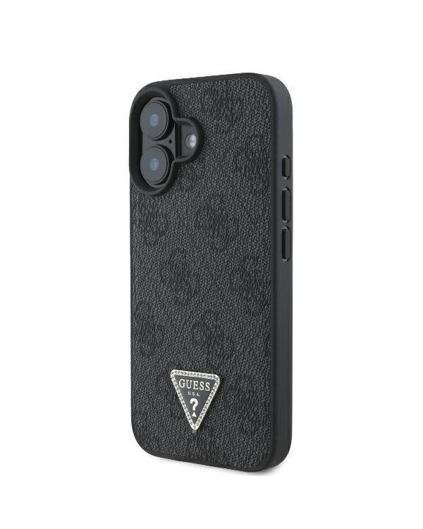 Guess Leather 4G Triangle Strass Защитный Чехол для Apple iPhone 16