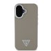 Guess PU Grained Triangle Logo MagSafe Case Защитный чехол для iPhone 16 / коричневый