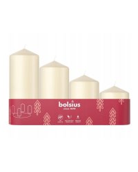 Bolsius Адвент Рождественские Свечи 4шт 60x48mm Cream