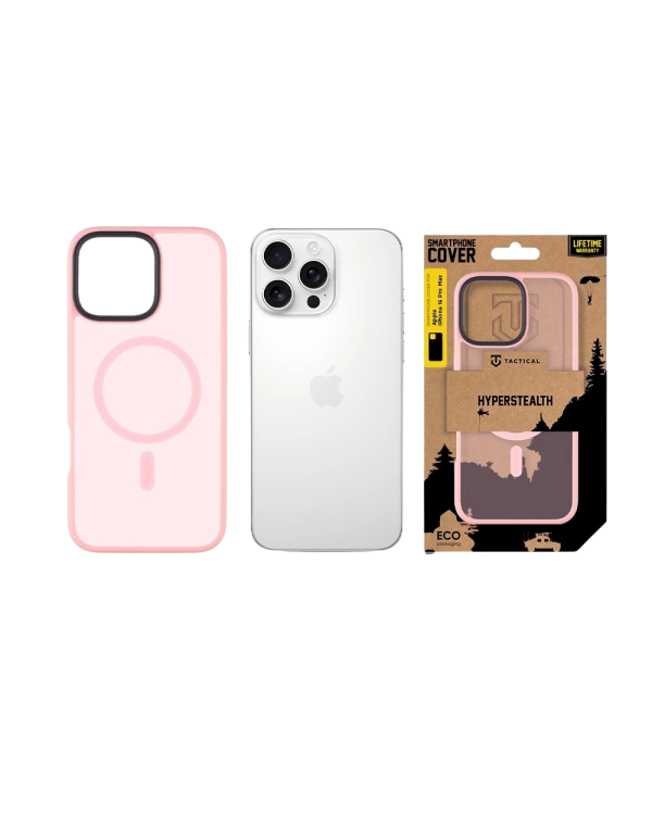 Дополнительное изображение книги «Tactical MagForce Hyperstealth Cover Защитный чехол для iPhone 16 Pro Max / розовый»