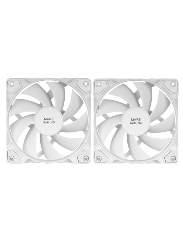 Mars Gaming MFPROX2W 2x 120mm PC Case Fan