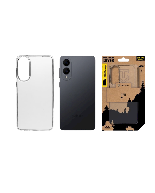 Tactical TPU Cover Защитный чехол для Samsung Galaxy S25 Edge / прозрачный