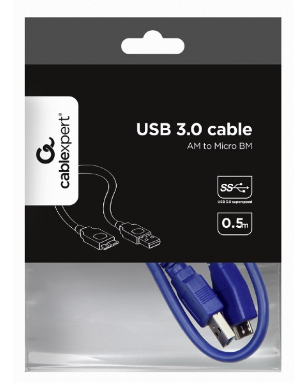 Gembird CCP-mUSB3-AMBM-0.5M Кабель USB 3.0 AM - Micro BM / 0.5m