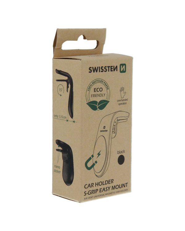 Swissten Easy Mount Магнитный автомобильный держатель (ECO PACK)