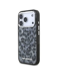 Karl Lagerfeld IML Leopard MagSafe Case Защитный чехол для iPhone 17 Pro / серый