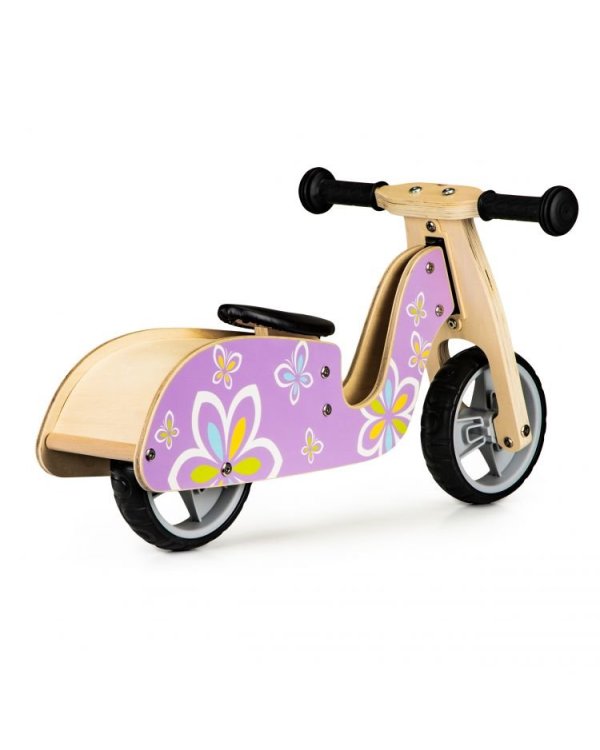 EcoToys Balance Bike из дерева Pink