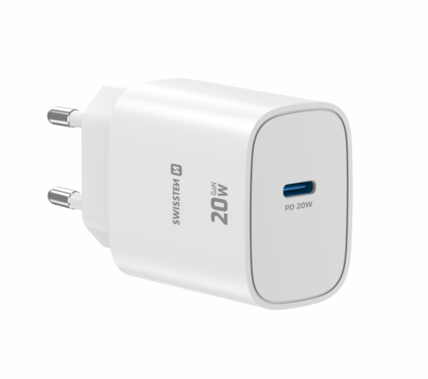 Обложка книги «Swissten Edge Сетевое зарядное устройство USB-C GaN 20W White»