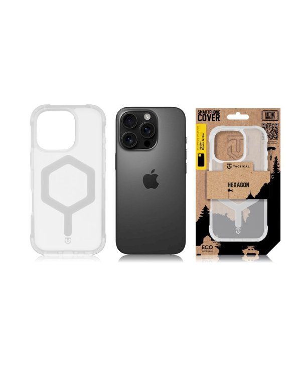 Tactical MagForce Hexagon Cover Защитный чехол для Apple iPhone 16 Pro / белый