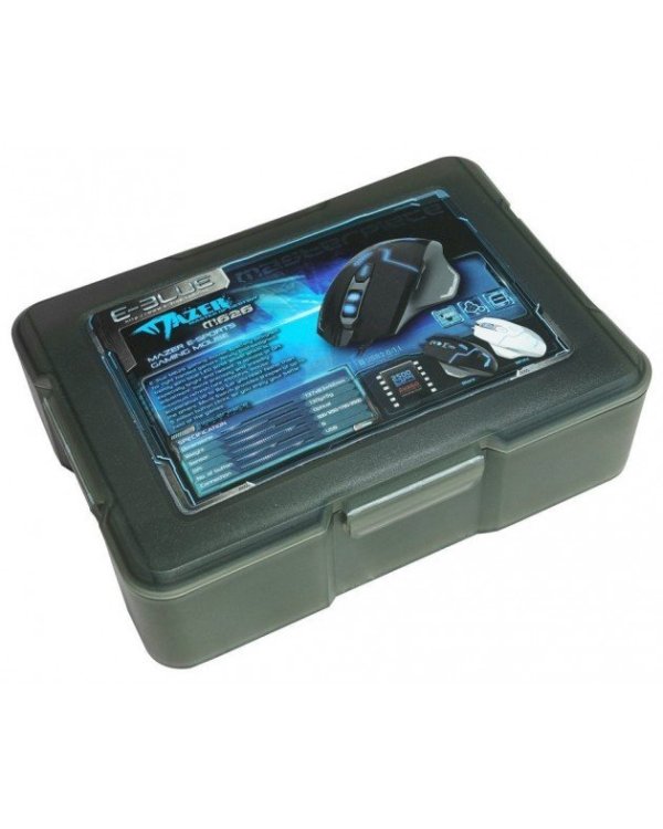 E-Blue EMS626 Mazer V2 Игровая мышь с Дополнительными кнопками / LED Подсветка / 2500 DPI / USB Черная