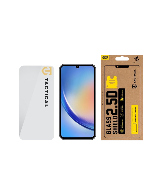 Tactical Glass Shield 2.5D Защитное стекло для Samsung Galaxy A34 5G / прозрачное