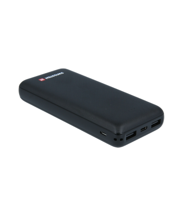 Swissten Black Core Premium Recovery Power Bank 2.1A / USB / USB-C / 20000 mAh