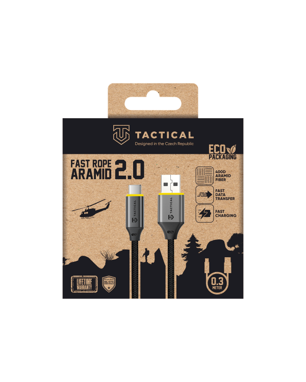 Дополнительное изображение книги «Tactical Fast Rope Aramid 2.0 USB-A/USB-C Кабель 0.3m»