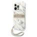 Guess GUHCP13LKMABGR Marble Strap Back Case Чехол для Apple iPhone 13 / 13 Pro Серый