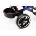 EcoToys Трехколесный велосипед с ручкой Черный с синим