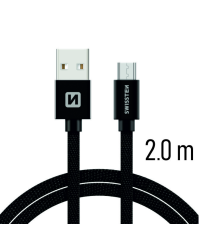 Swissten Textile Quick Charge Универсальный Micro USB Кабель данных 2m