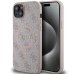 Guess 4G Collection Leather Metal Logo MagSafe Чехол для Apple iPhone 13 / 14 / 15