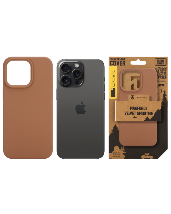 Tactical MagForce Velvet Smoothie Cover Защитный чехол для Apple iPhone 15 Pro Max / Moucha Moose