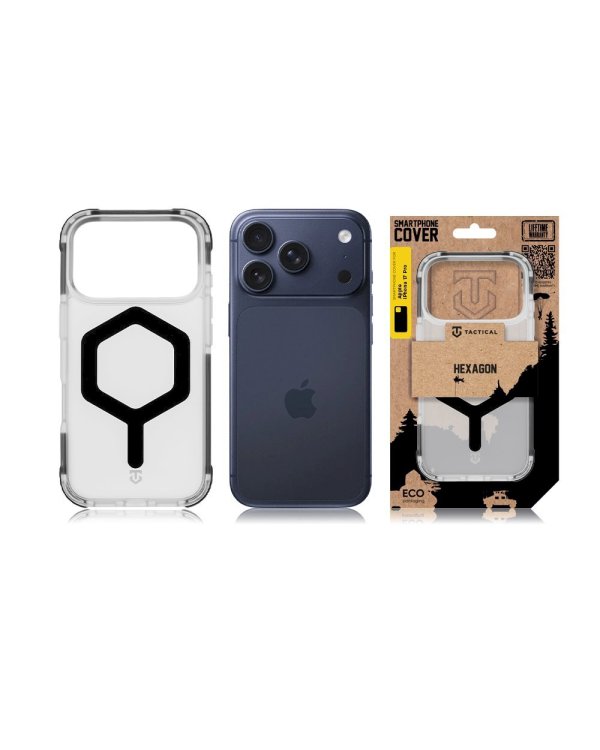 Tactical MagForce Hexagon Cover Защитный чехол для Apple iPhone 17 Pro / чёрный